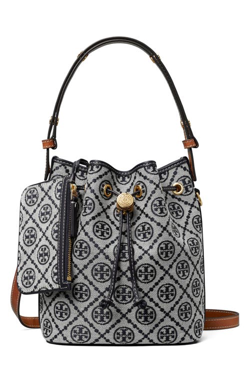 TORY BURCH TORY BURCH T MONOGRAM JACQUARD BUCKET BAG 