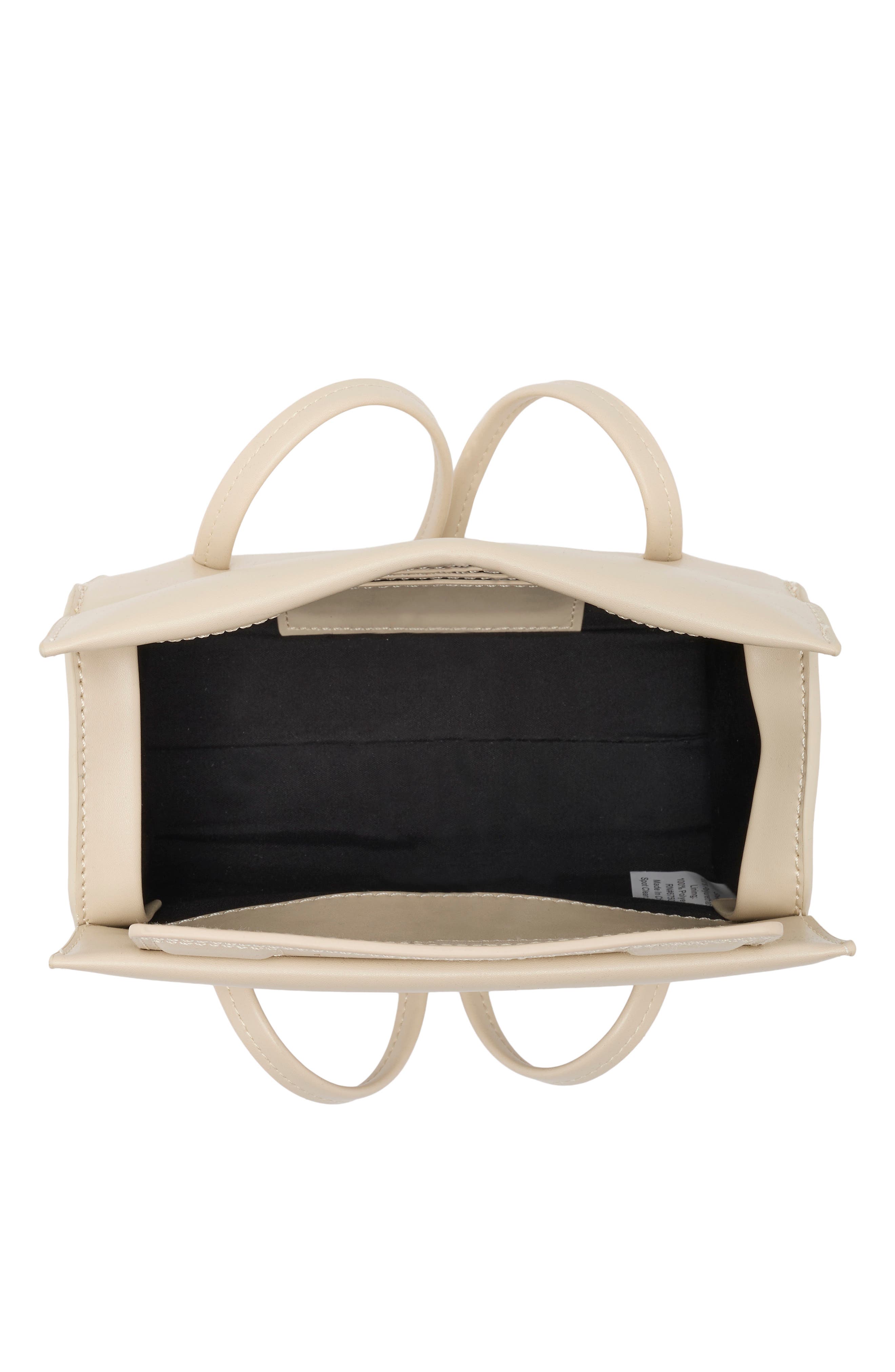 Mini Barrel Faux Leather Shoulder Bag, Alternate, color, IVORY