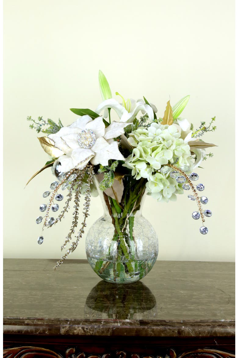 Winter Hydrangea Vase, Alternate, color, Pale Green