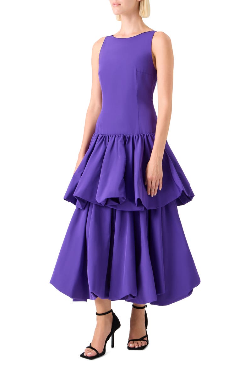 Sleeveless Tiered Dress, Alternate, color, PURPLE