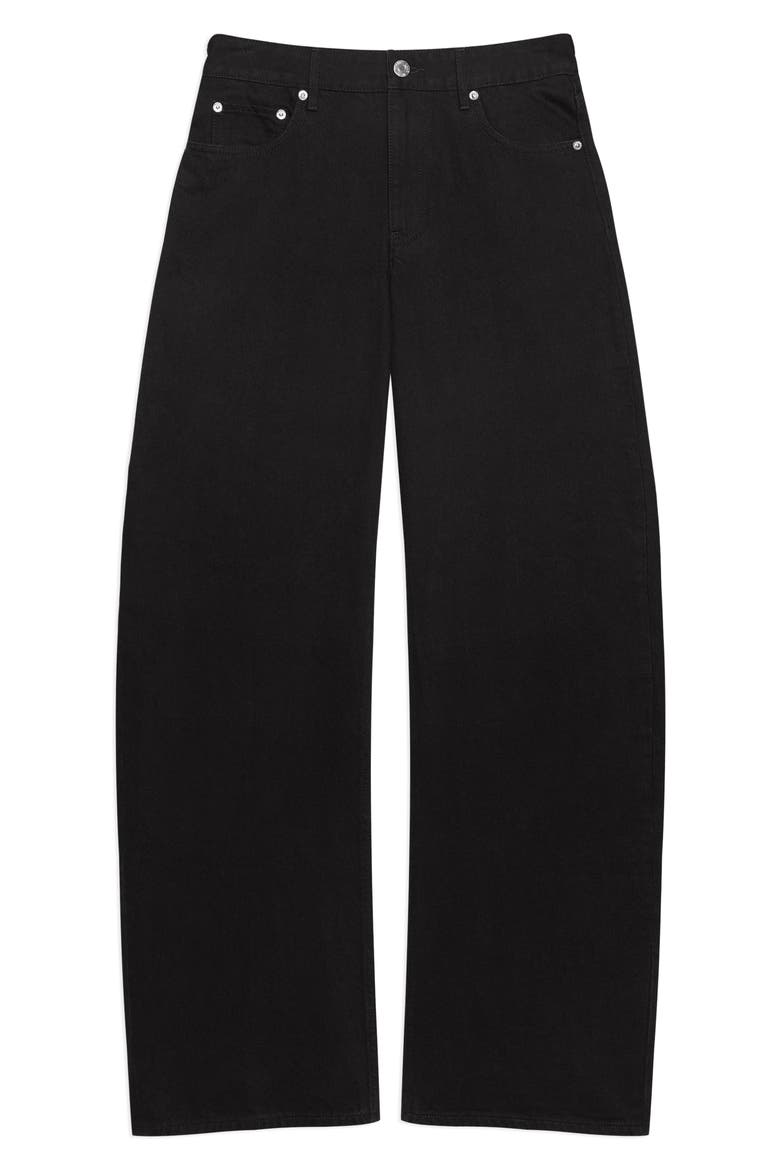 Saddle Jeans, Alternate, color, RINSED BLACK