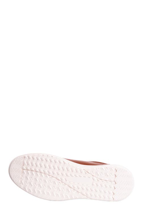 Marc Joseph New York Harbor Road Hands Free Technology Lightweight Leather Perforated Sneaker In Brown