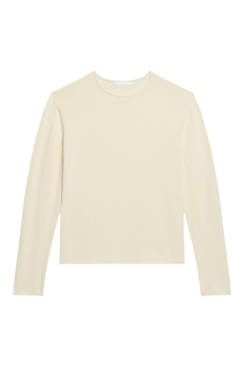 Long Sleeve Textured T-Shirt, Main, color, IVORY