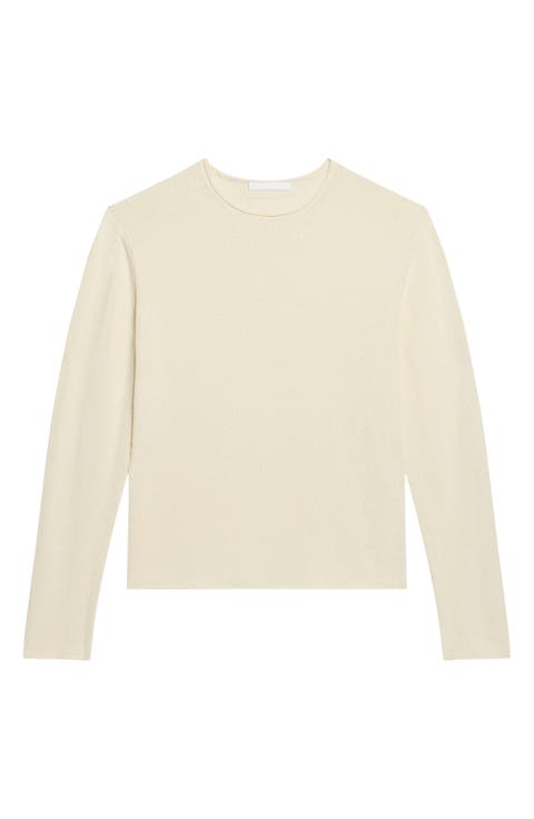Long Sleeve Textured T-Shirt