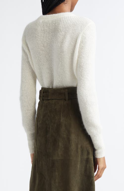 Veronica Beard Gilmour Crop Cardigan In White