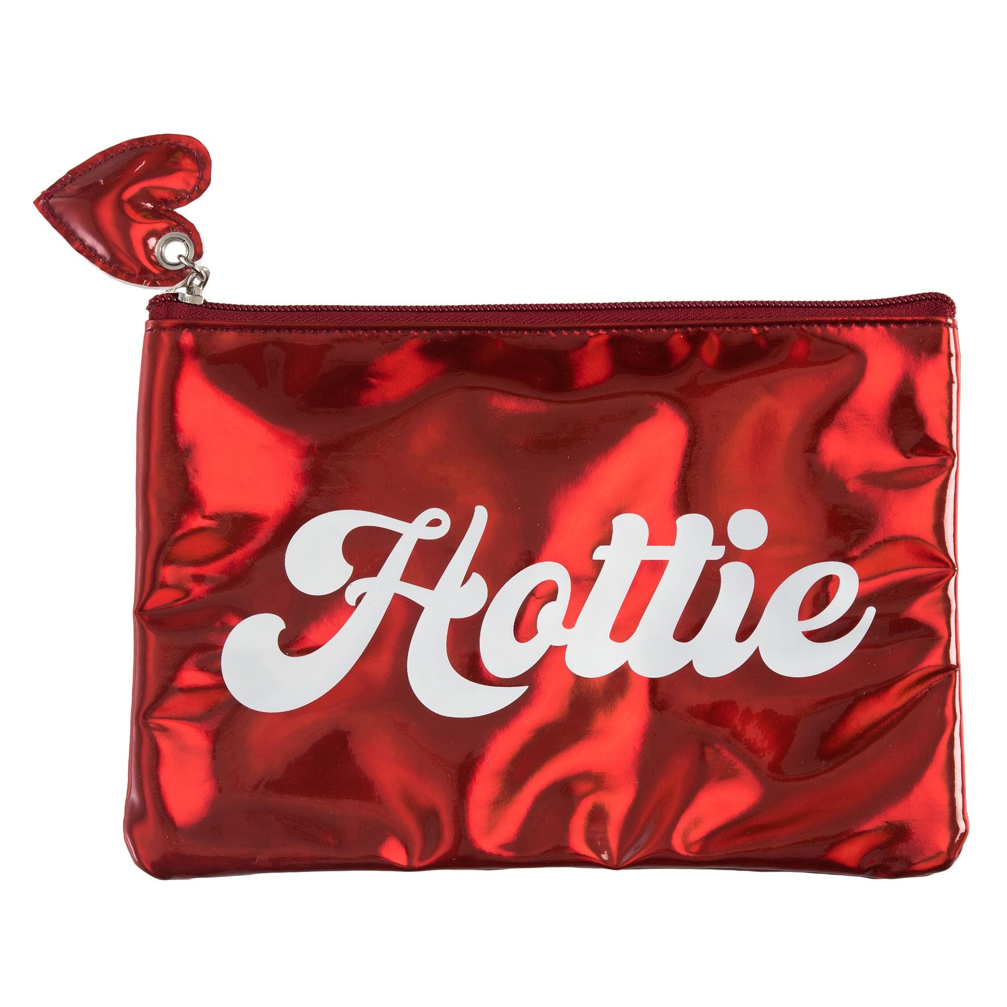 Hottie Metallic Bag Plastic Red, Main, color, Red
