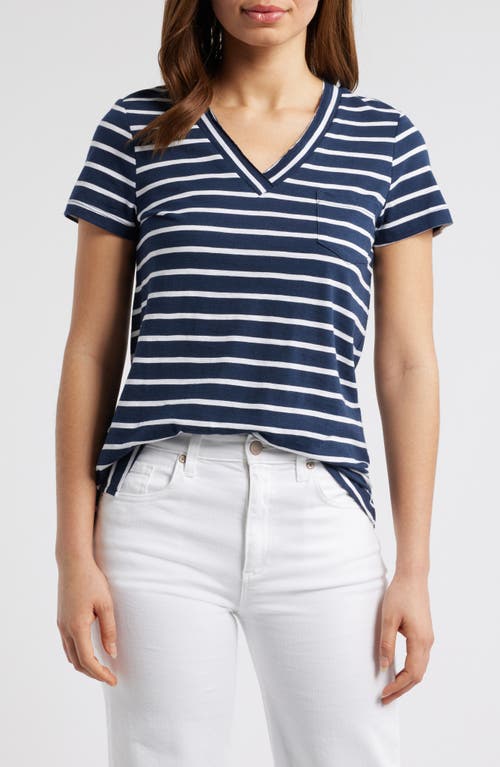 Caslonr Caslon(r) Cotton & Modal V-neck T-shirt