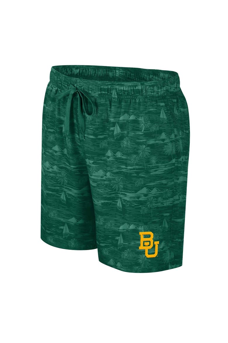 Men's Colosseum Green Baylor Bears Ozark Swim Shorts, Alternate, color, Green