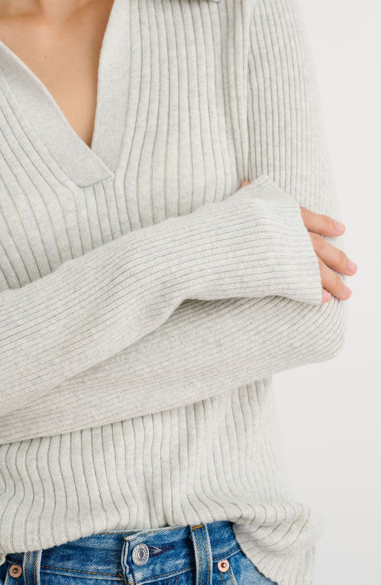 Alex Mill Loretta Ribbed Cotton Sweater, Alternate, color, 