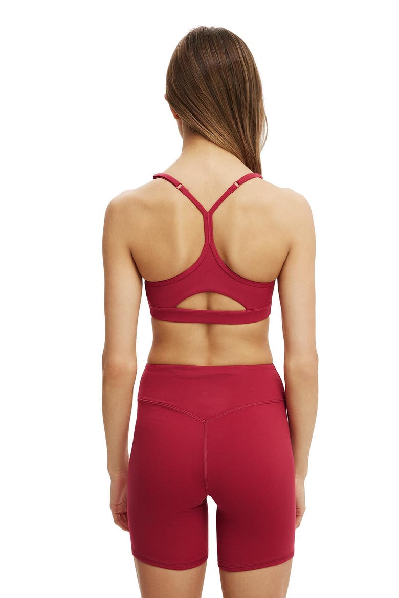 Women's Active 365 Keyhole Crop, Alternate, color, Velvet Cherry