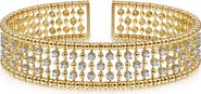 Gabriel & Co. Diamond 14K Gold Wide Cage Cuff Bracelet