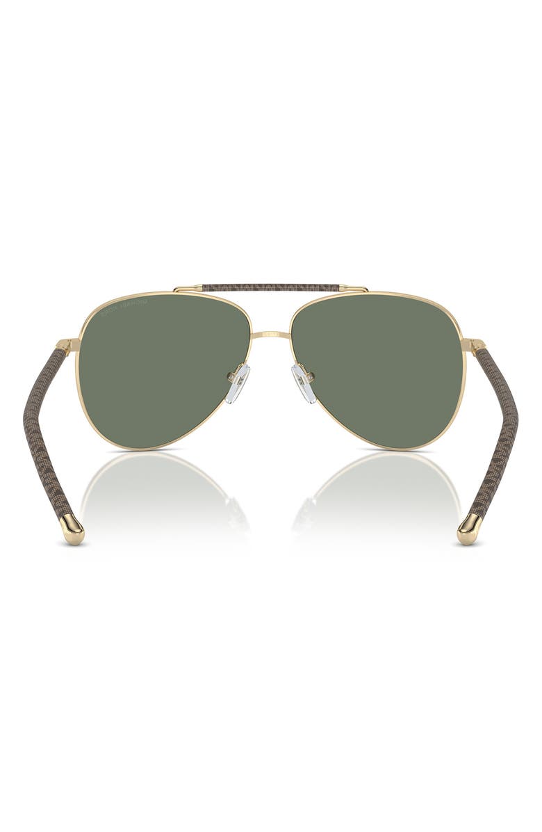 Michael Kors Portugal 59mm Pilot Sunglasses, Alternate, color, Green