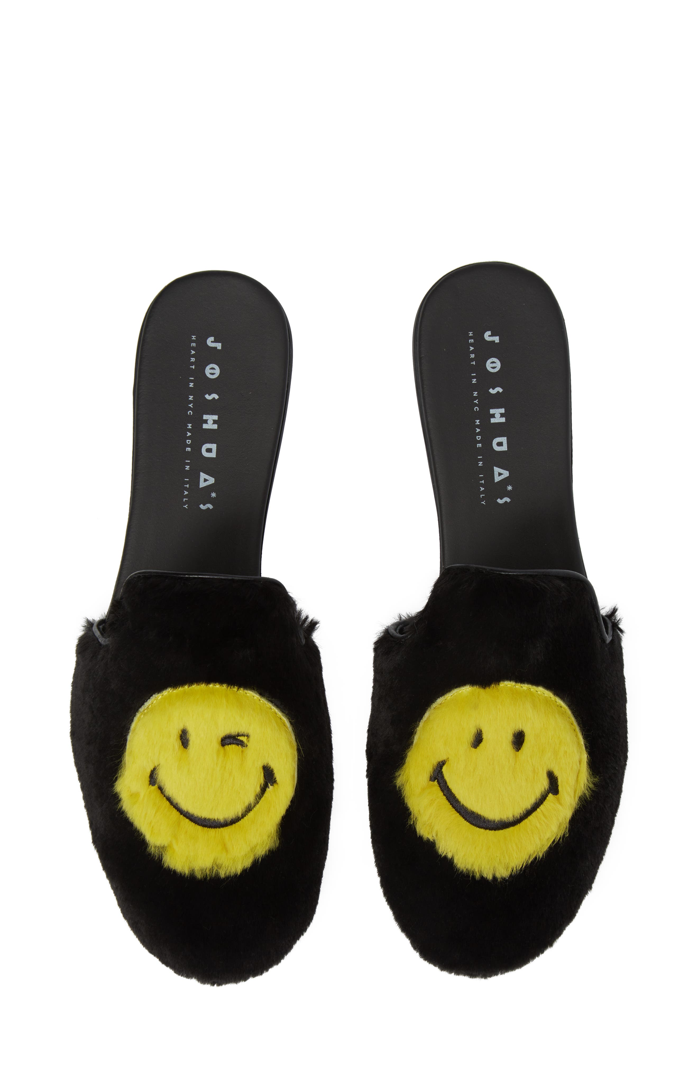 JOSHUA SANDERS Smile Genuine Rabbit Fur Loafer Mule, Alternate, color, 