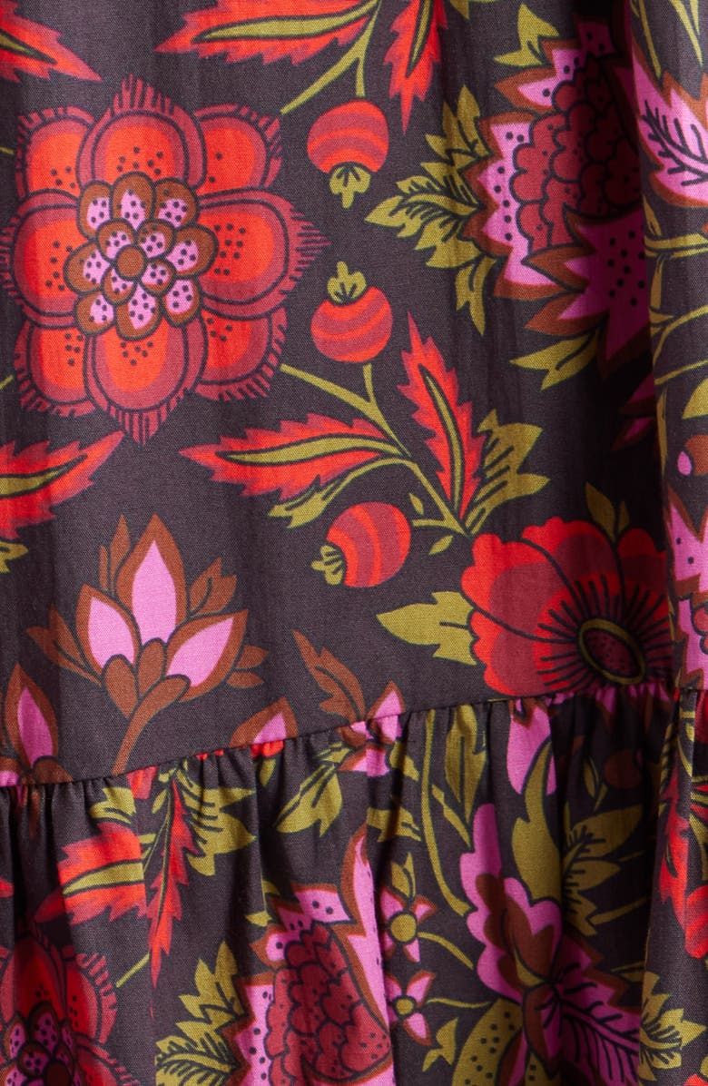 LOVE THE LABEL Poppy Print Drop Waist Minidress, Alternate, color, Tabitha Floral Print