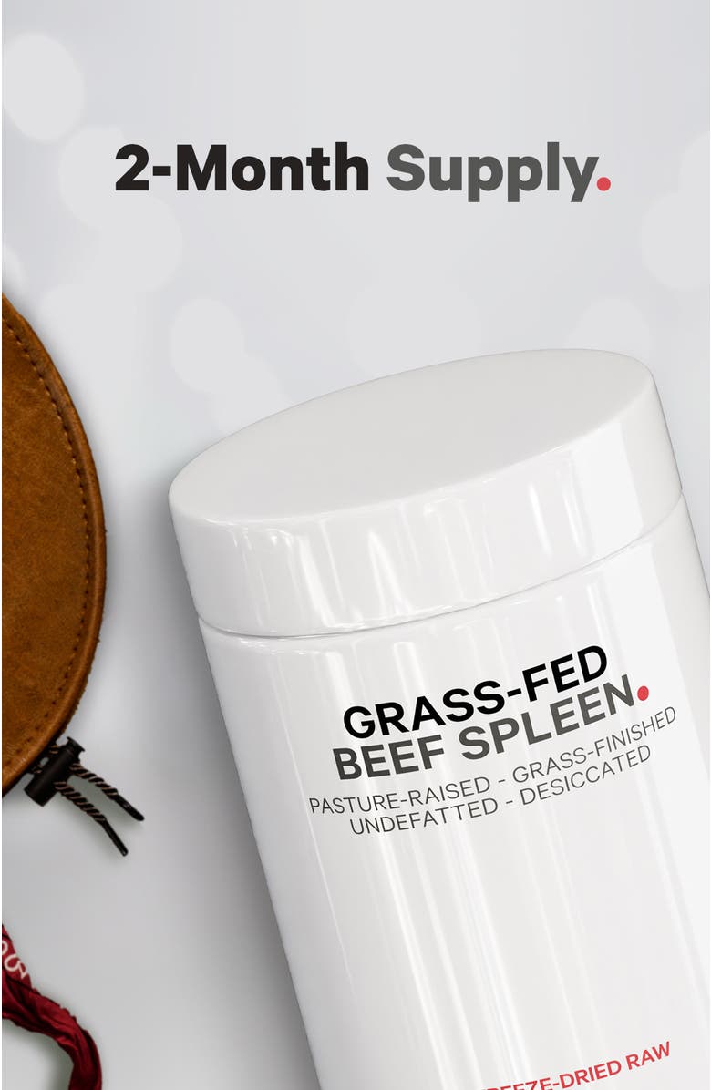 Codeage Grass-Fed Beef Spleen Glandular Supplement, Alternate, color, White