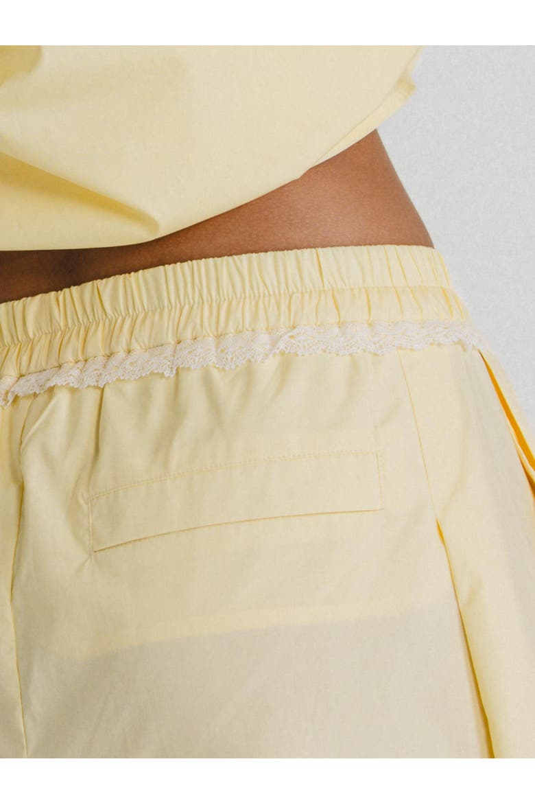 Cotton Poplin Pants, Alternate, color, Butter Yellow
