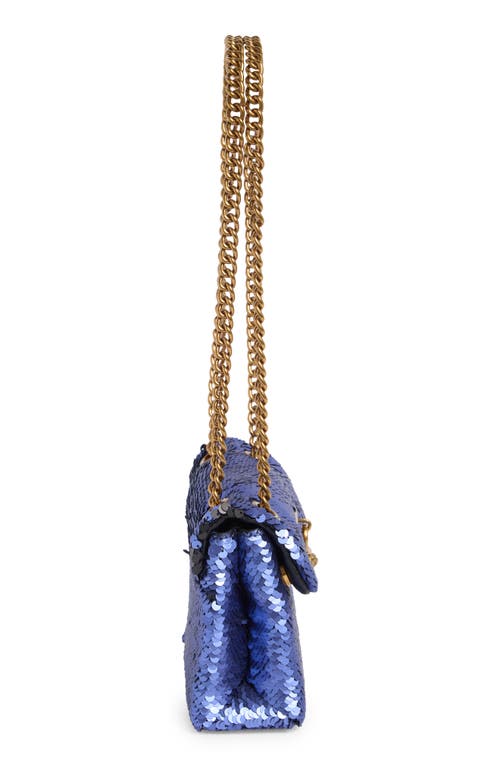 Kurt Geiger London Sequin Mini Brixton Crossbody Bag In Purple