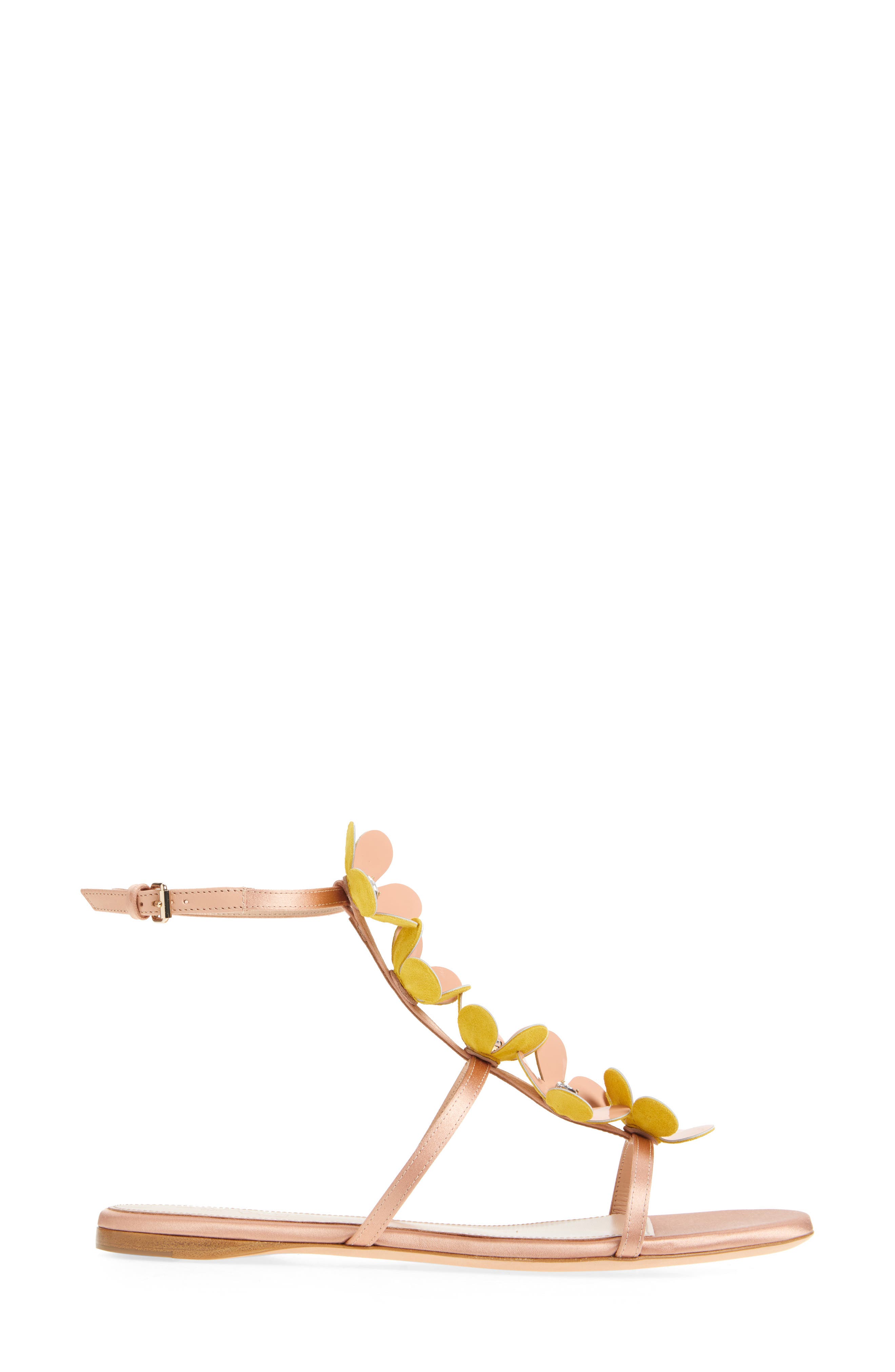 Giambattista Valli Flower Ankle Strap Sandal, Alternate, color, 