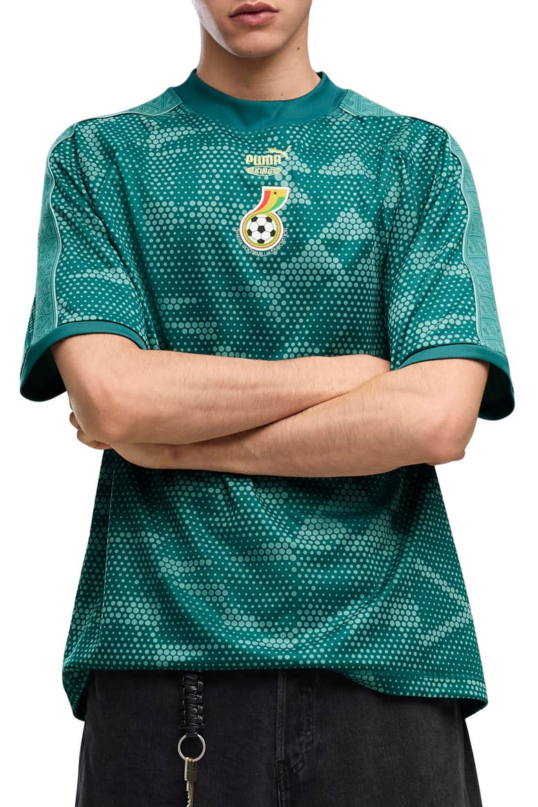 x Ghana x Salehe Bembury King Jersey, Main, color, EMERALD ICE