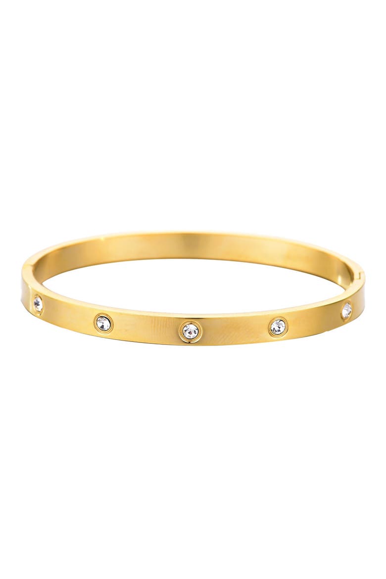 CZ Bangle Bracelet, Main, color, GOLD