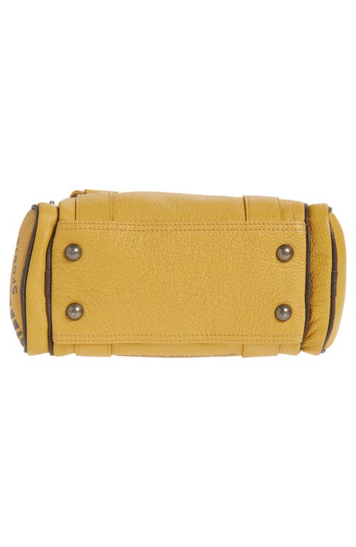 Martine Rose Galaxy Leather Top Handle Bag In Yellow Mustard
