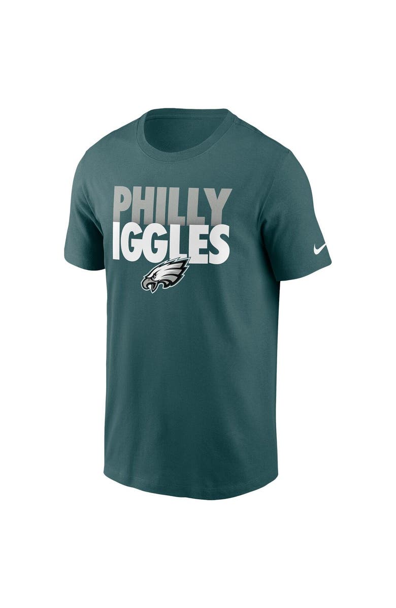 Nike Men's Nike Midnight Green Philadelphia Eagles Hometown Collection Iggles T-Shirt, Alternate, color, 