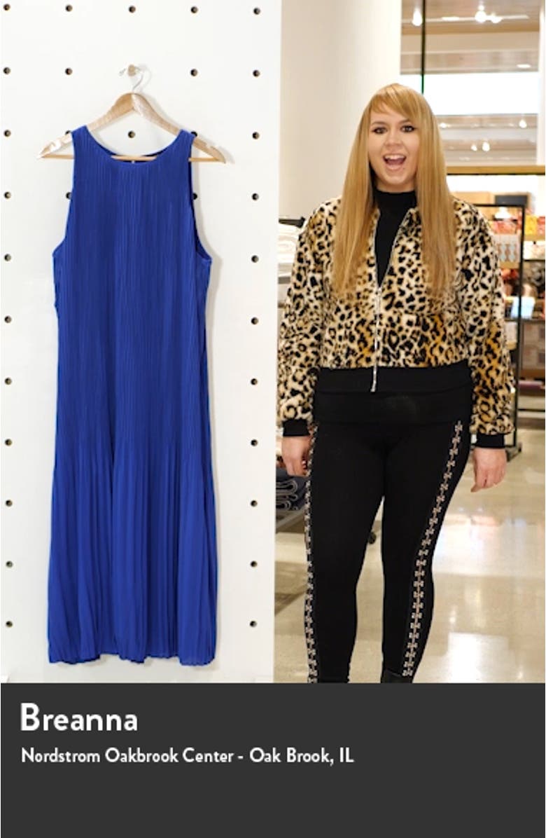 Pleated Sleeveless Midi Dress, sales video thumbnail