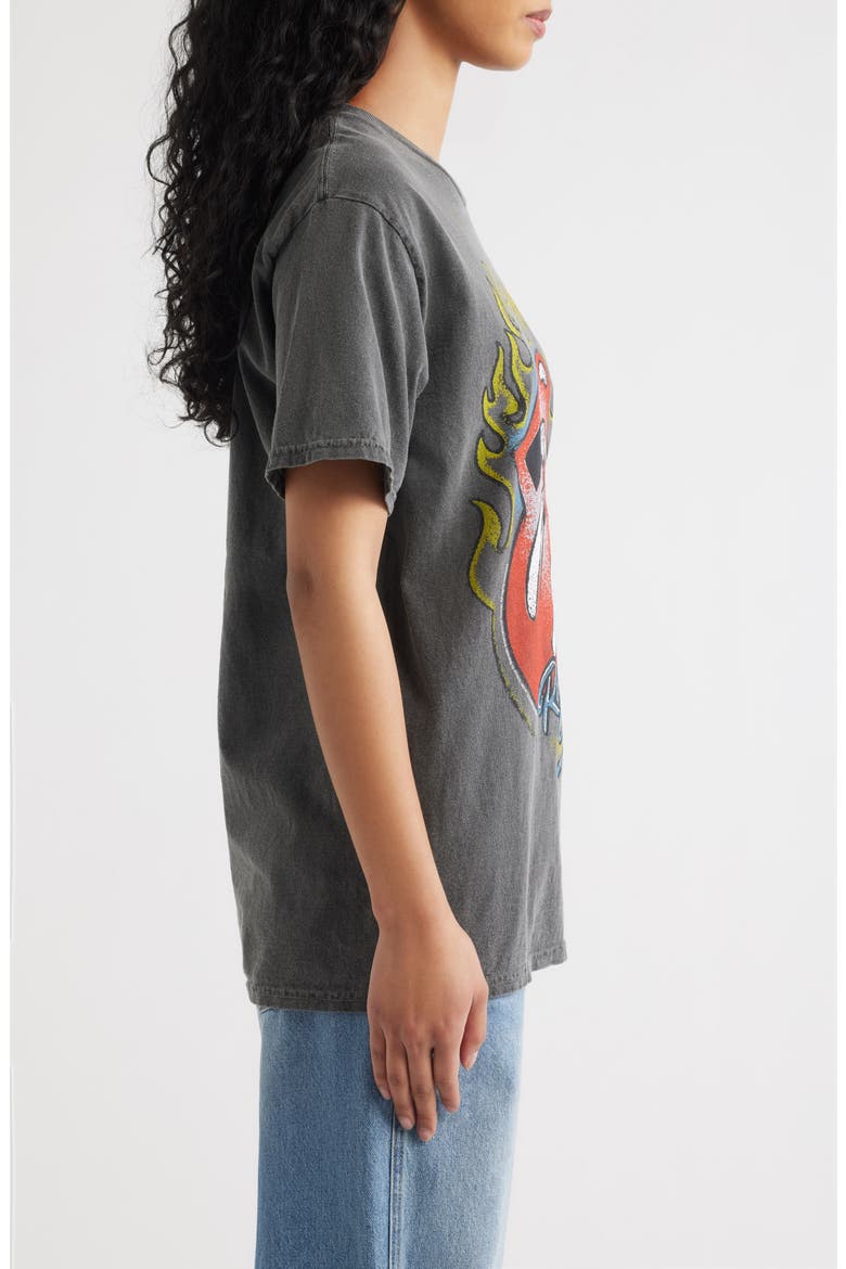 Rolling Stones Flaming Hot Lips Graphic T-Shirt, Alternate, color, VINTAGE BLACK