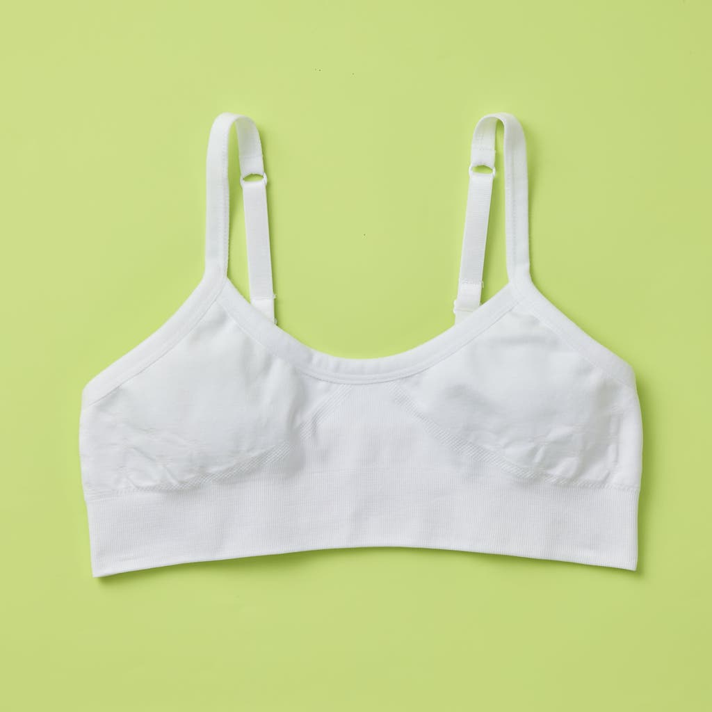 Yellowberry Poppy Seamless Bra In White Marshmallow