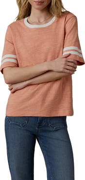 Faherty Sunwashed Varsity Organic Cotton Slub T-Shirt