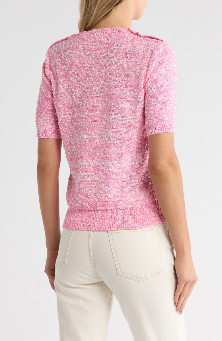 FRAME Patch Pocket Short Sleeve Sweater, Alternate, color, Pink