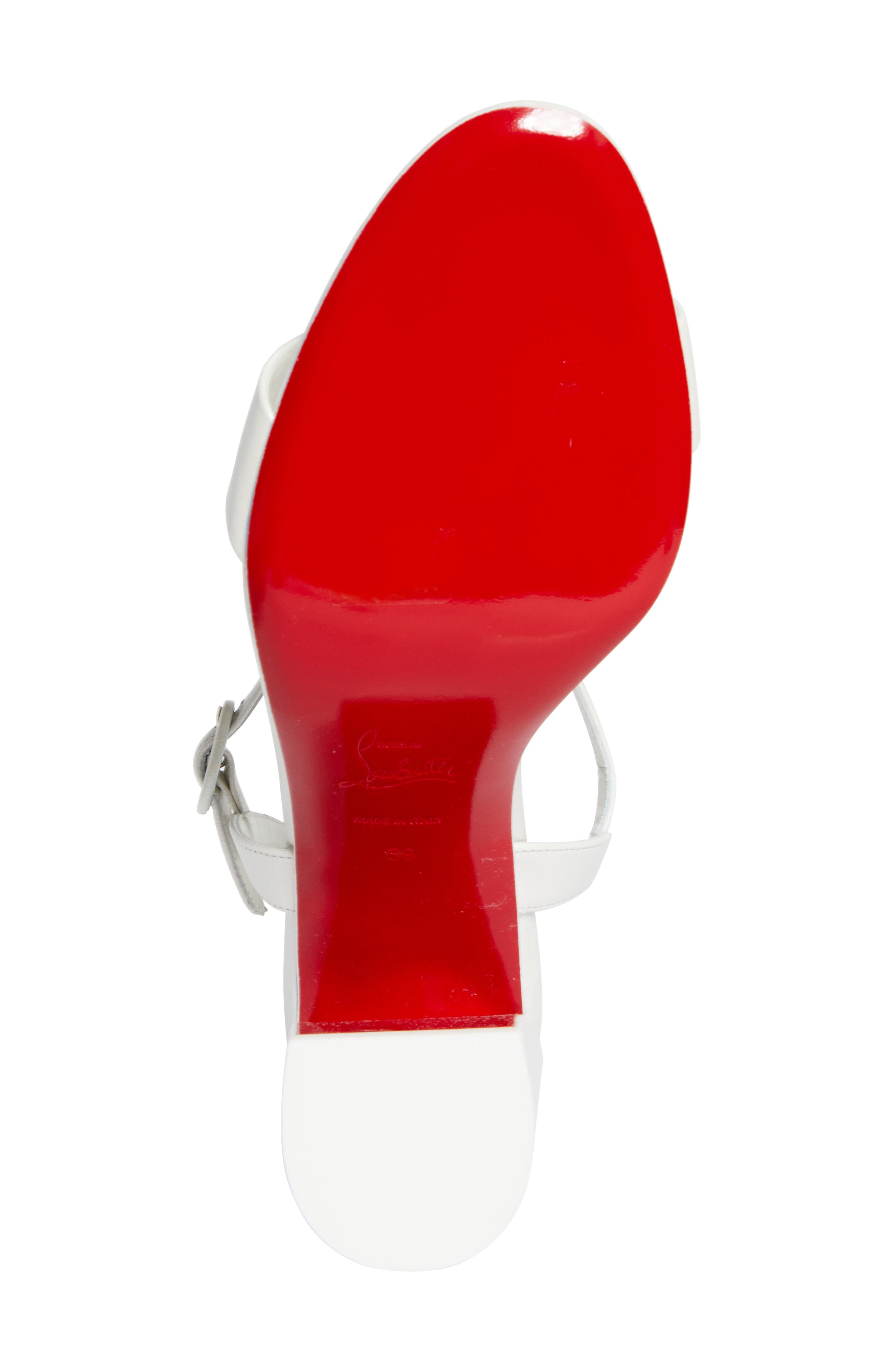 Christian Louboutin Miss Jane Sandal, Alternate, color, W667 Bianco/Lin Snow