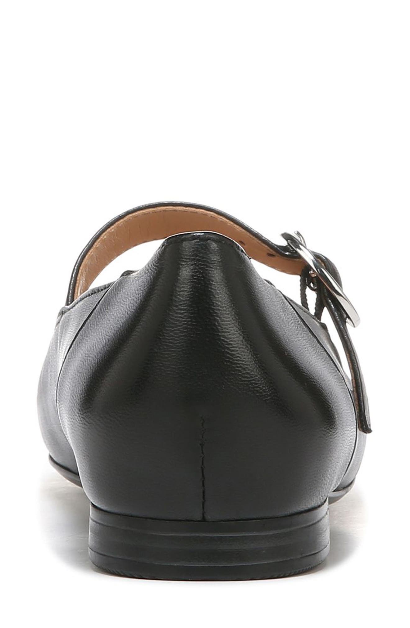 Naturalizer Kelly Mary Jane Flat, Alternate, color, Black Leather