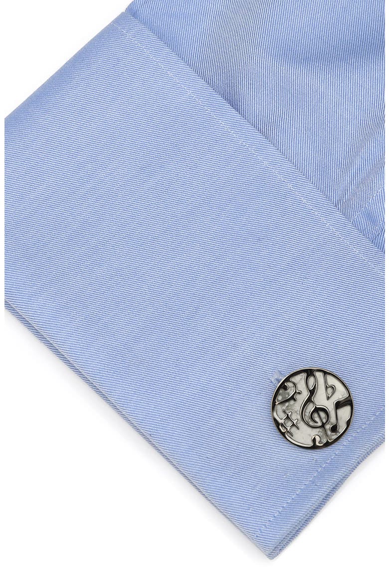 Concert Cuff Links, Alternate, color, SILVER