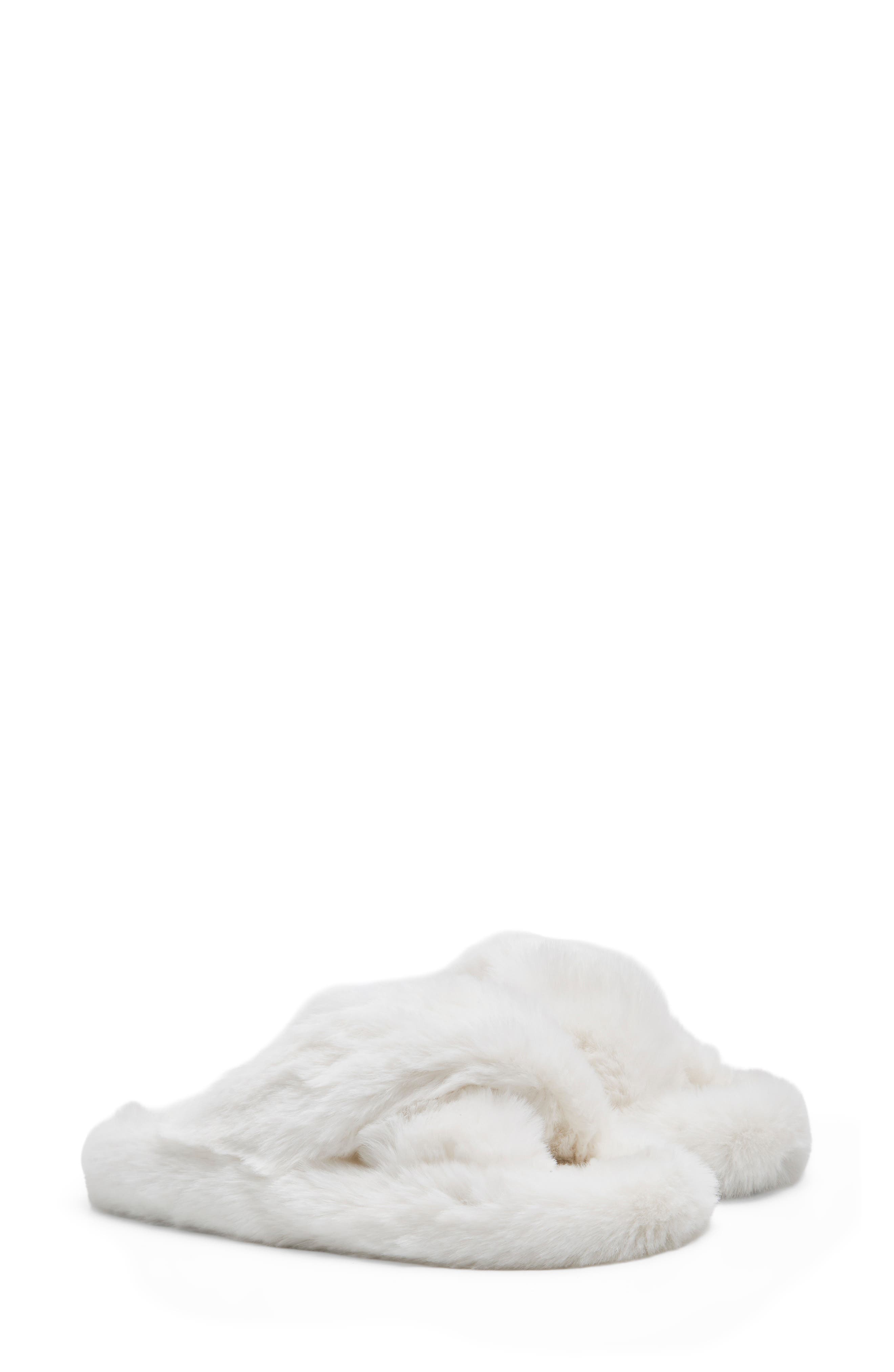 Counting Sheep 2.0 Faux Fur Slipper, Alternate, color, SNOW