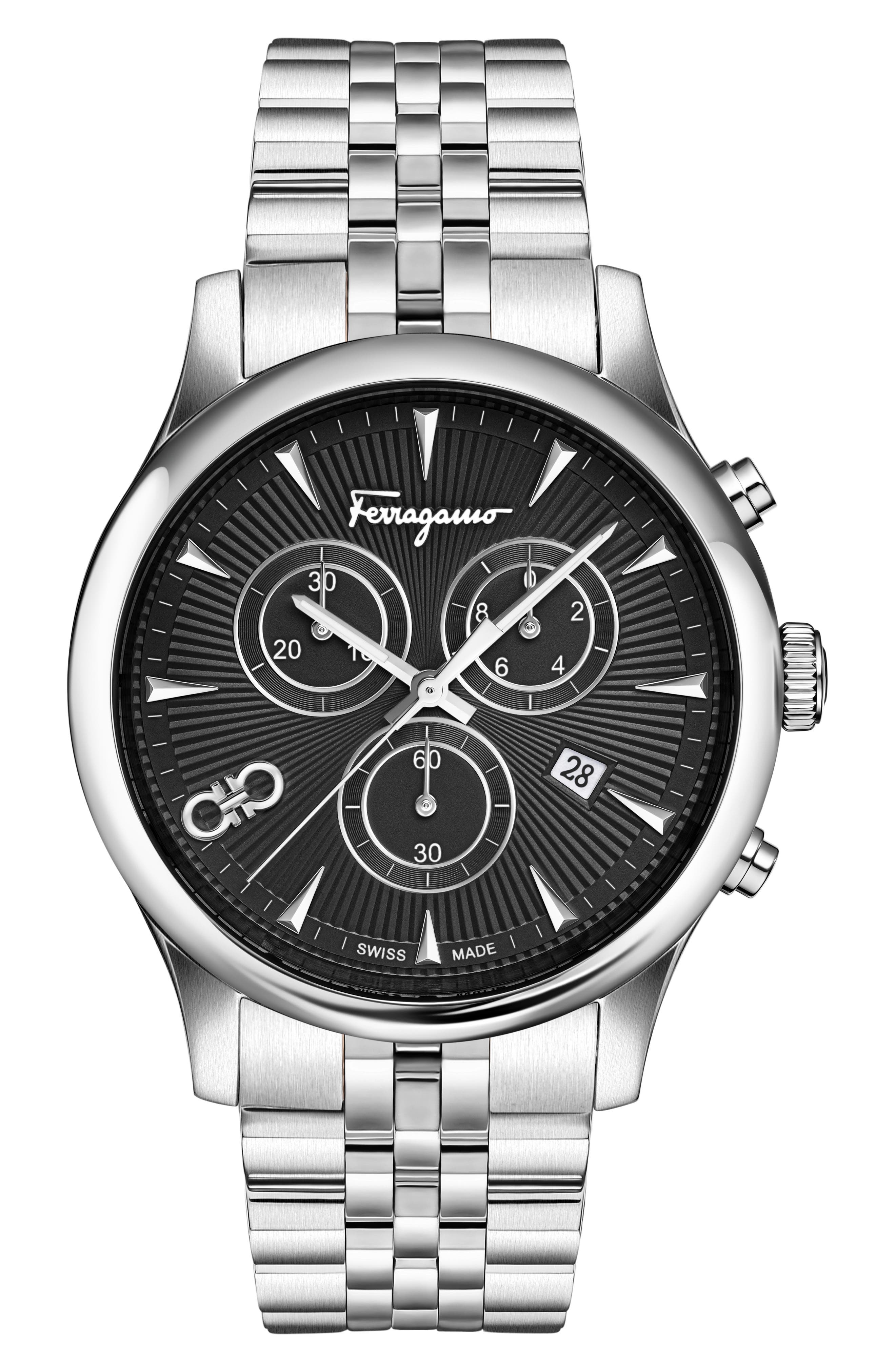 FERRAGAMO Duo Chronograph Bracelet Watch, 42mm