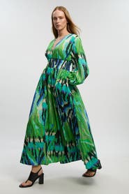 Karen Millen Plunge V-Neck Maxi Dress