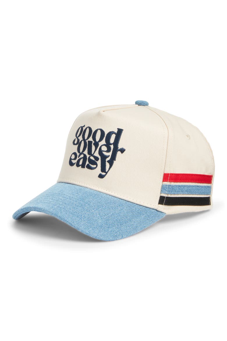 Good Over Easy Snapback Baseball Cap, Main, color, DENIM