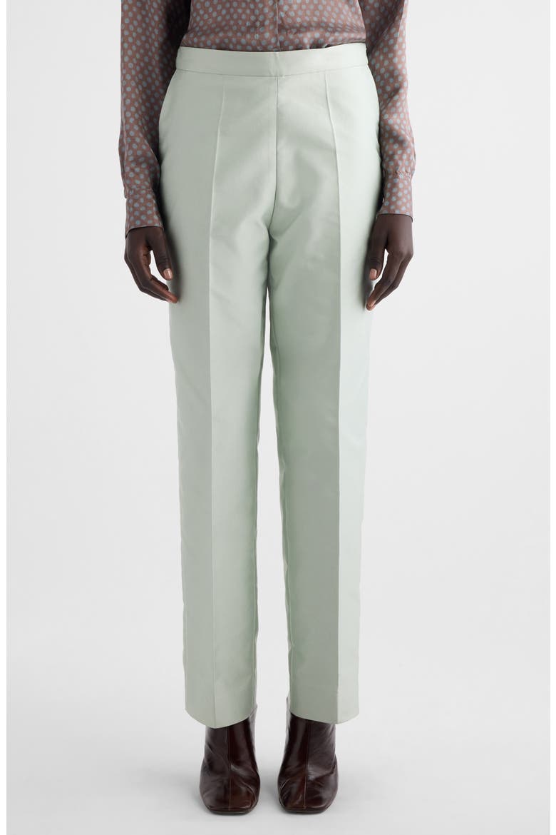 Prati Satin Straight Leg Pants, Main, color, MINT