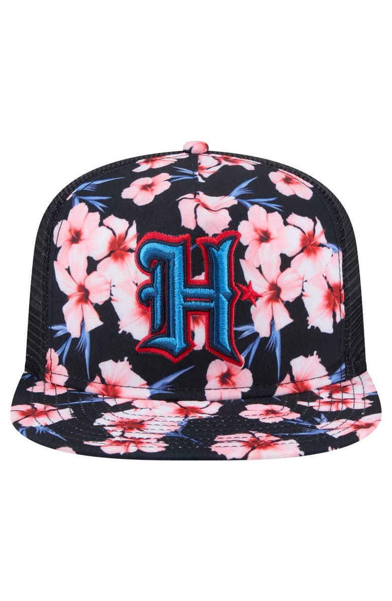 New Era Men's New Era Navy Houston Texans Adventure Pattern Golfer Snapback Hat, Alternate, color, 