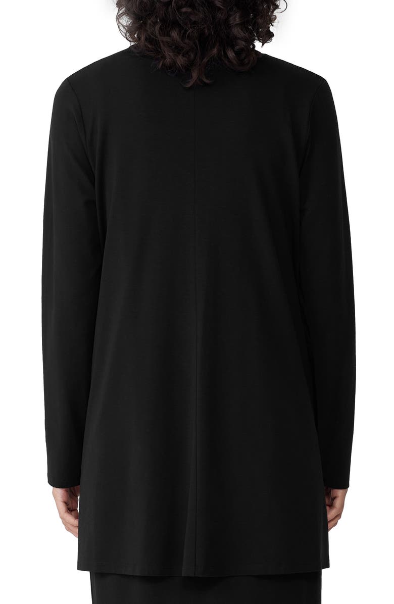 Eileen Fisher Stretch Jersey Long Cardigan, Alternate, color, 