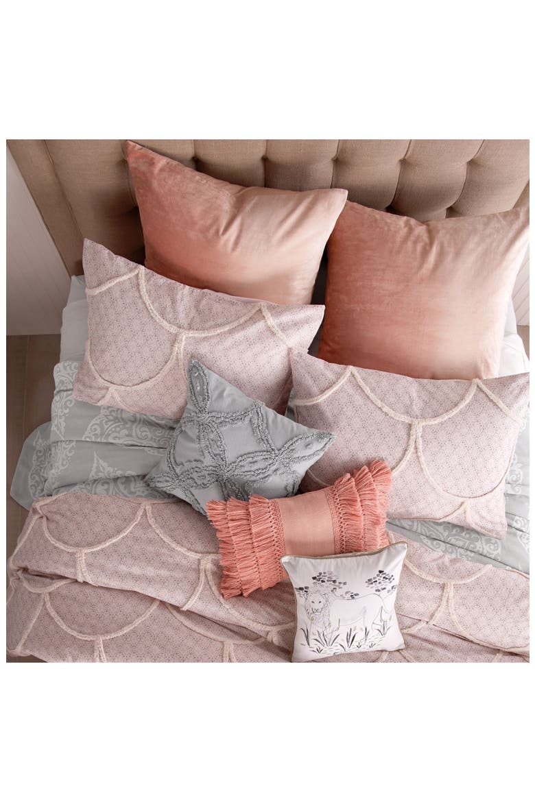 Fringe Pillow, Alternate, color, BLUSH