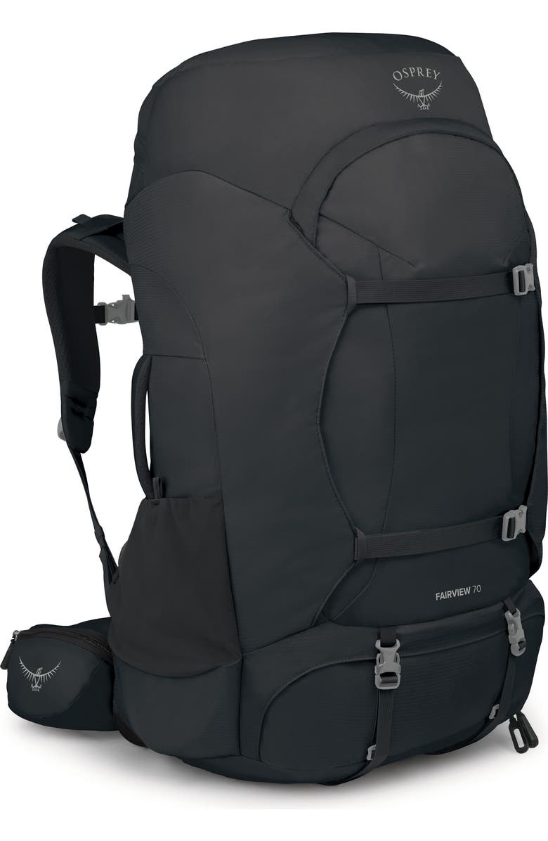 Osprey Fairview 70-Liter Trek Backpack Luggage, Alternate, color, Black