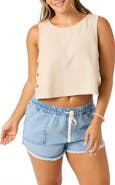 O'Neill Sanders Side Button Crop Tank