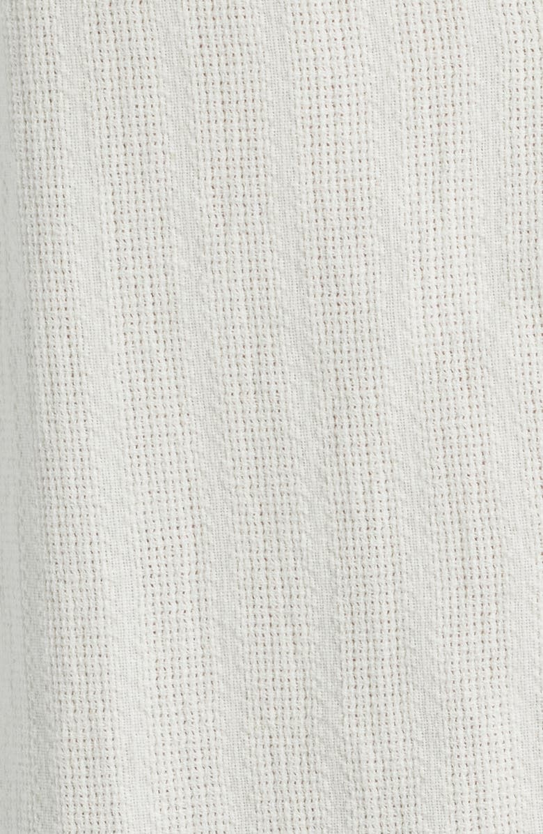 Corridor Basket Weave Short Sleeve Button-Up Shirt, Alternate, color, Natural