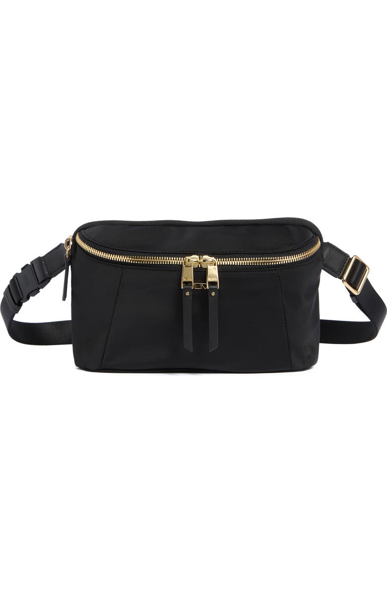 TUMI Arden Crossbody Bag, Main, color, Black/ Gold