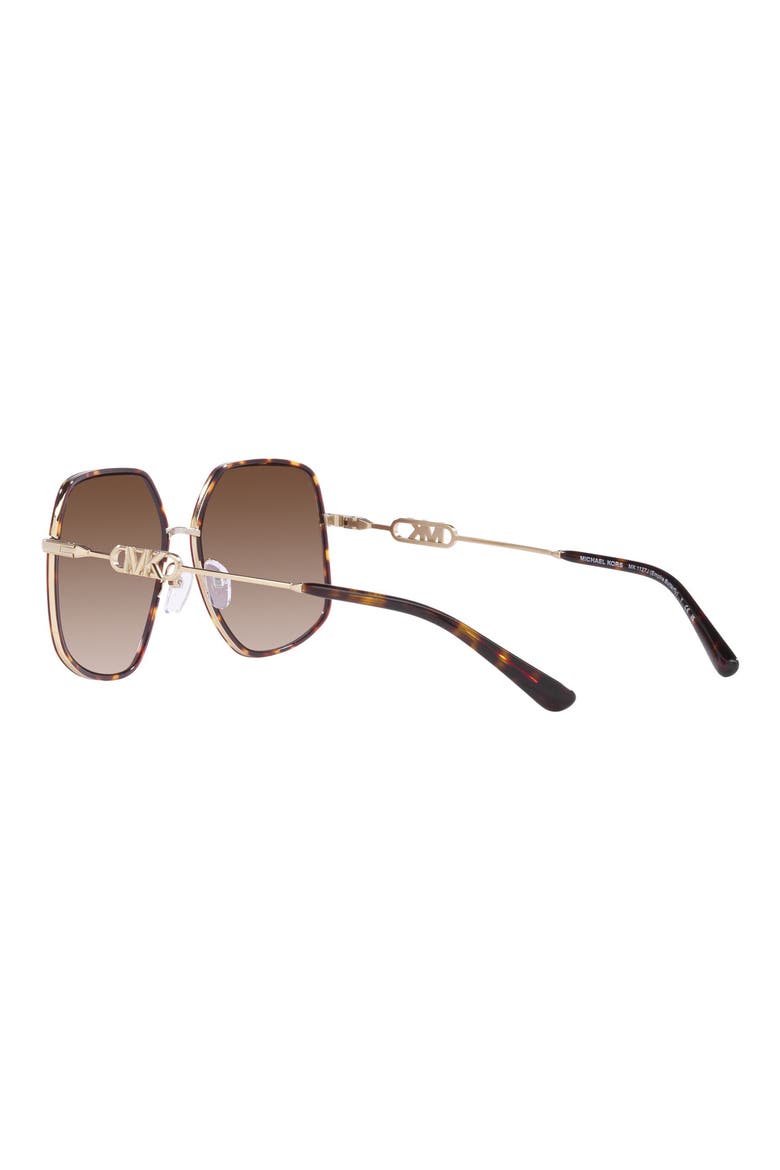Empire 59mm Gradient Butterfly Sunglasses, Alternate, color, BROWN GRAD
