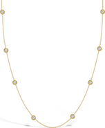 In Season Jewelry CZ Station Women's Necklace