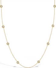 In Season Jewelry CZ Station Women's Necklace