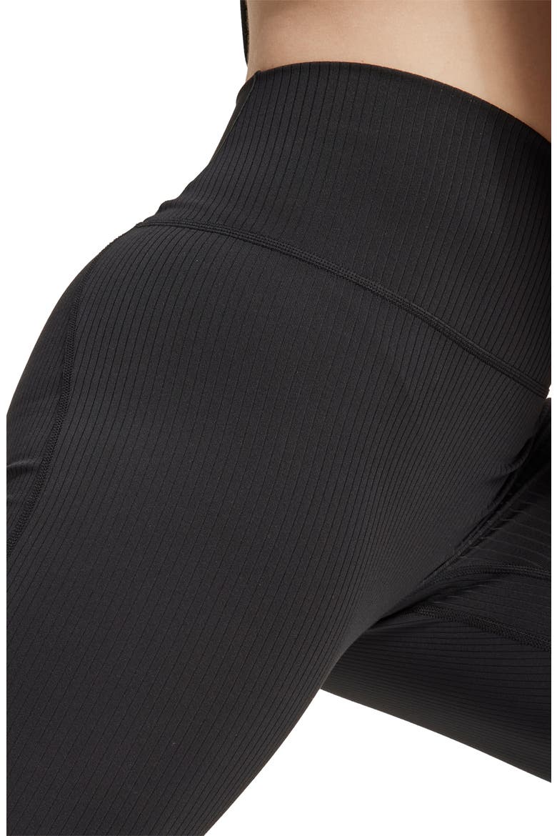 All Me Rib High Waist 7/8 Leggings, Alternate, color, BLACK
